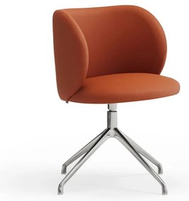 Oranžové čalúnené jedálenské kreslo Mogi – Teulat