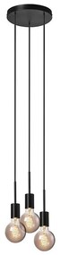 Nordlux - závesné svietidlo na lane PACO 3×E27/25W/230V čierne