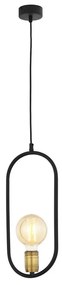 Jupiter 1817 - PI1 E27 - Luster na lanku PONTI 1xE14/40W/230V čierna