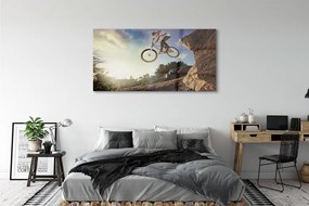 Obraz plexi Horský bicykel oblohy oblačno 140x70 cm