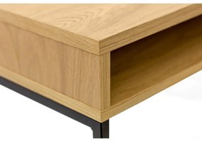 Pracovný stôl s doskou v dubovom dekore 35x100 cm Frame – Woodman