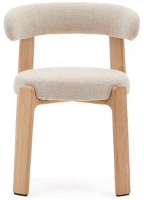 Béžová/v prírodnej farbe jedálenská stolička z jaseňového dreva Granite – Kave Home