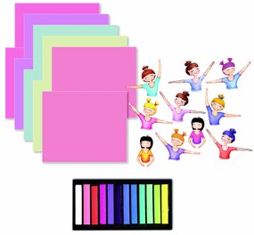 Artissimo - maľba suchým pastelom - Tanečnica