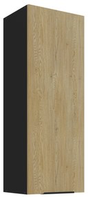 Horná kuchynská skrinka Carminia 40 G-108 1F (dub cremona + čierna). Akcia -20%. Vlastná spoľahlivá doprava až k Vám domov. 1128011