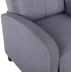 LuxuryForm DESIGN Televízne kreslo RUFO s polohovaním - šedé