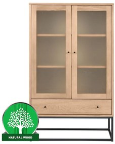 Vitrina Logan borovica morená dub