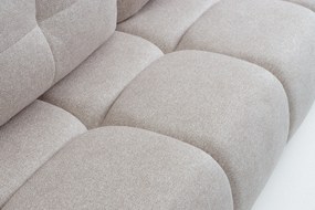 Rozkladacia pohovka Lerio - svetlobéžová hydrofóbna pletenina Blur 02