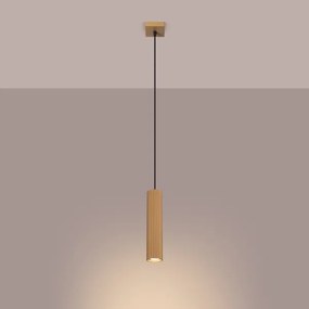 Sollux SL.1554 - Luster na lanku KARBON 1xGU10/10W/230V zlatá