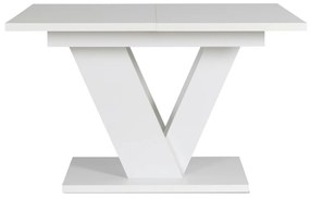 JAKS Jedálenský stôl Clark 120 cm biely gloss glamour