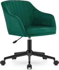 Otočné kreslo COPA - zelený zamat