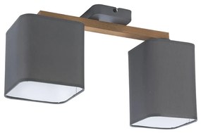 TK Lighting Surface-mounted luster TORA 2xE27/15W/230V šedá TK4165