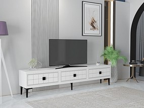 TV stolík/skrinka Yutta (biela). Akcia -21%. Vlastná spoľahlivá doprava až k Vám domov. 1144970