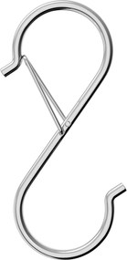 Háčky na vešiakovú tyč 90 x 35 x 3 mm, sada 10 kusov