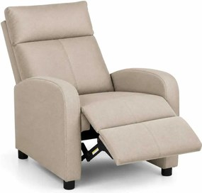 LuxuryForm DESIGN Televízne kreslo RUFO s polohovaním - béžové