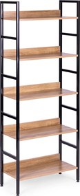 Regál Bounder 160 cm hnědý/černý