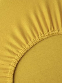 Jersey plachta Classic 140 × 200 cm - horčicová