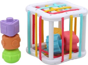 LEAN Toys Sada senzorických hračiek: Veža Koala, vzdelávacia kocka, spinnery