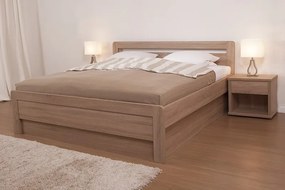 BMB KARLO KLASIK - masívna dubová posteľ 160 x 200 cm, dub masív