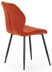 Jedálenská stolička v tehlovej farbe v súprave 4 ks Milu – Marckeric