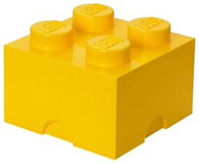 Žltý úložný box štvorec LEGO®