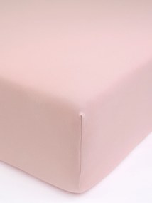 Jersey plachta do postieľky s elastanom Deluxe 60 × 120 cm – staroružová