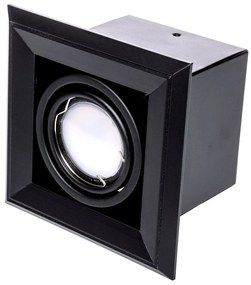 Podhľadové svietidlo Blocco, 1x čierne kovové tienidlo, (možnosť polohovania), b