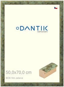 DANTIK rám na obraz 50x70 | BOX filmzelená (Plexi Čiré)