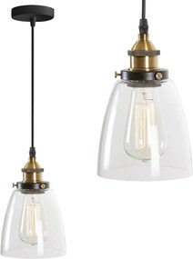 Toolight - Závesné svietidlo Verto D APP048-1CP, čierna-hnedá, OSW-00140