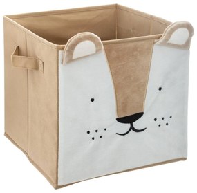 Úložný box Lion, 29x29x29 cm, hnedá