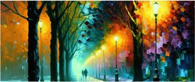 Obraz - Nočná prechádzka (120x50 cm)