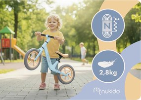 Detský bežecký bicykel Light Flee Nukido
