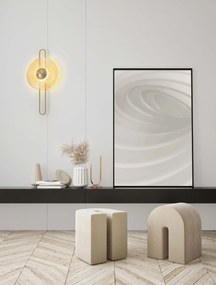 LED zlato-amber nástenné svietidlo Nous