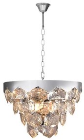 Krištáľový luster na reťazi GRACE 6xE14/40W/230V