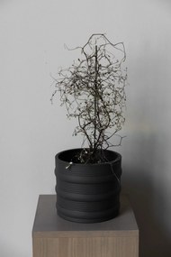 Storefactory Keramický obal na kvetináč Arby Dark Grey