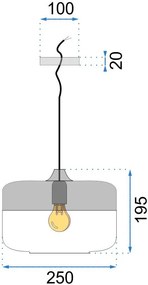 Dekorstudio Stropná lampa Zenit D