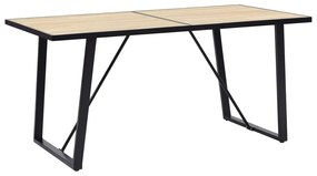Jedálenský stôl, dubová farba 160x80x75 cm, MDF 281562
