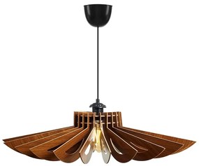 Luster na lanku 1xE27/60W/230V hnedá pr. 52 cm