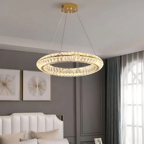 Toolight Toolight, LED stropné svietidlo 80cm, 45W, 4000 K, APP1769-CP, zlatá, OSW-04347