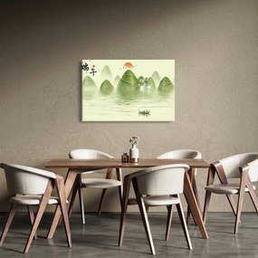 Obraz - Údolie zelených hôr (90x60 cm)