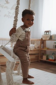 Drevená hojdačka  béžová