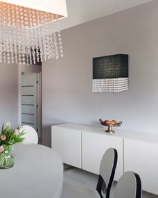 Dizajnové nástenné svietidlo Glamour čierne
