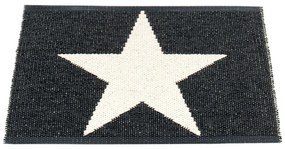 Čierno-biely vnútorný a vonkajší koberec 70x50 cm Viggo Black – Pappelina