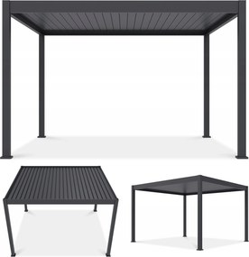 Záhradná terasová pergola Deluxe Automatic 3,6x4 s Led osvetlením Gutroof