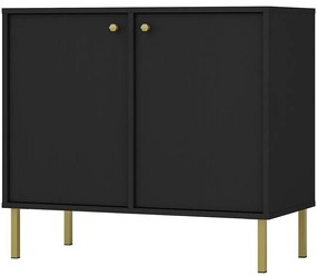 Komoda Tokyo 2  2F čierny grafit 812