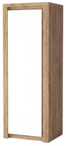 Šatníková skriňa Livia 02 (dub ribbeck + biely lesk). Akcia -19%. Vlastná spoľahlivá doprava až k Vám domov. 1057858