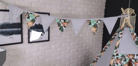 Dekoračná vlajková girlanda AFRICKÉ ZVIERATÁ