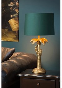 Lucide 10505/81/02 - Stolná lampa COCONUT 1xE27/60W/230V zlatá/zelená