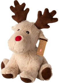 Dverná zarážka Sobík béžová, 26 cm