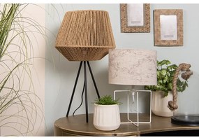 Béžová stolná metro lampa ZEMEGUĽA