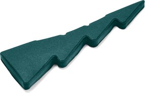 Skladací papierový stromček, stredne veľký, tmavozelený